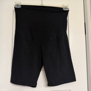 Black Women's Maternity Biker Shorts size small